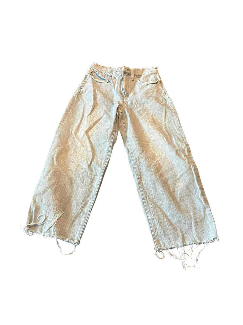 Madewell The Perfect Vintage Wide-Leg Cropped Jean Size 27P